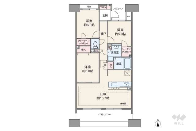 アクトピア北赤羽四番館:間取り図面