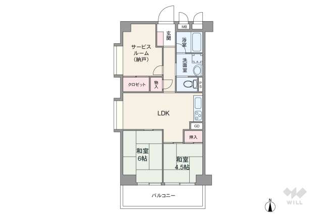 ルネ鶴舞:間取り図面