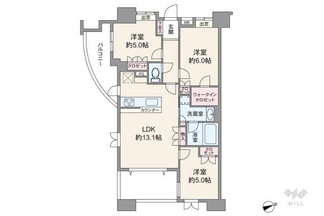 グランシティユーロシエラ:間取り図面