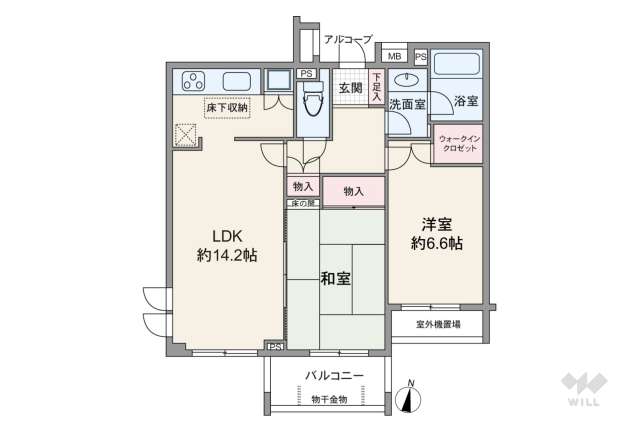 ヒルズ池尻東山公園:間取り図面