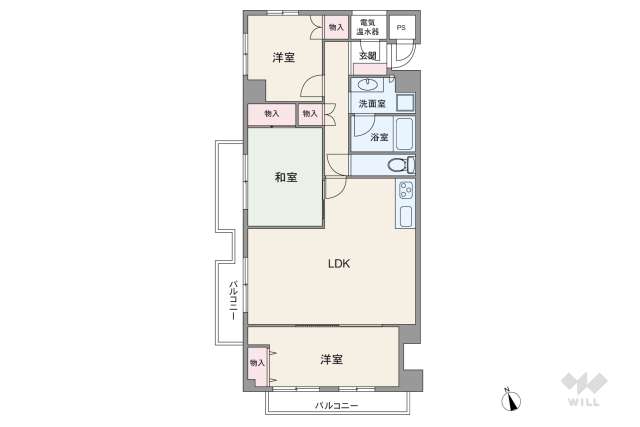 緑地東ロイヤルマンション:間取り図面