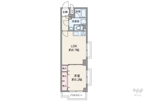 オアシスマンションプレジデント山王:間取り図面