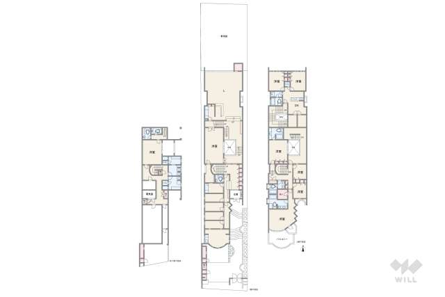 世田谷区中町4丁目 一戸建て:間取り図面