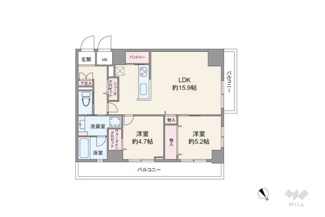 ニューライフ西早稲田:間取り図面