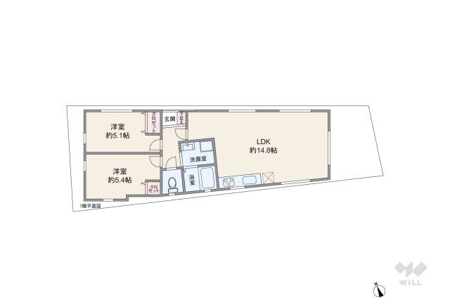 大田区大森南2丁目 一戸建て:間取り図面
