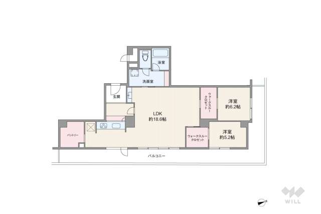 セントラル乃木坂:間取り図面