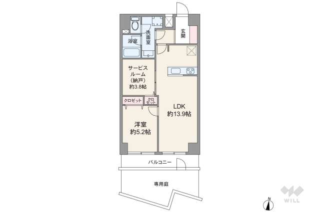 エンゼルハイム石川台:間取り図面