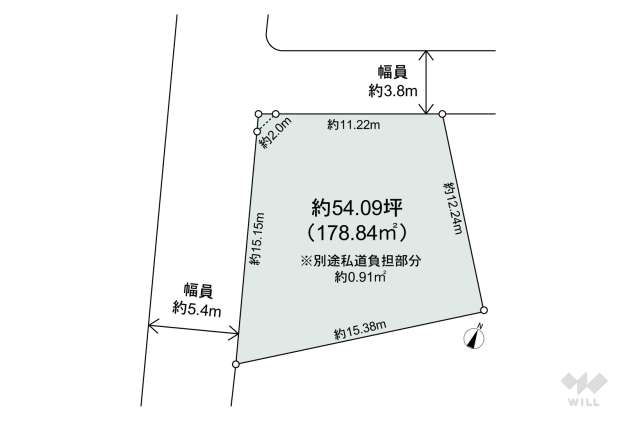 新宿区中落合4丁目 土地:間取り図面