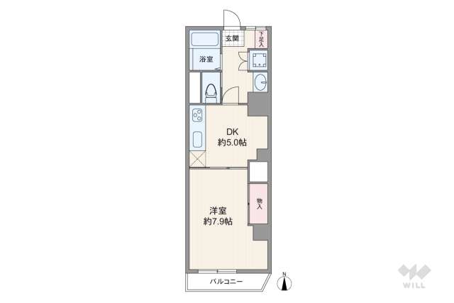 更竹ハイツ:間取り図面