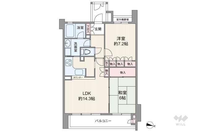 クリオ世田谷上祖師谷壱番館:間取り図面