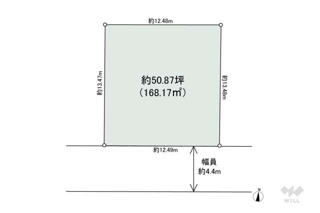 箕面市粟生外院4丁目 土地:間取り図面