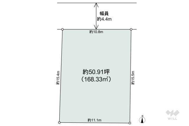 宝塚市山本台3丁目 土地:間取り図面