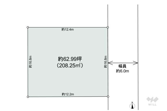 宝塚市中山桜台2丁目 土地:間取り図面