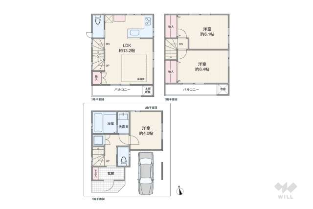 川口市西川口4丁目 一戸建て:間取り図面