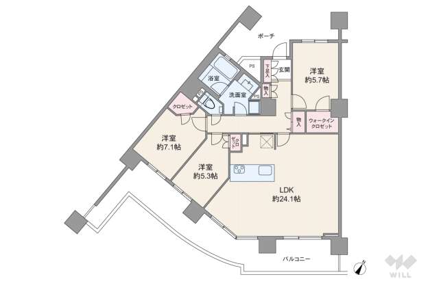 シエルズガーデン エールタワー:間取り図面