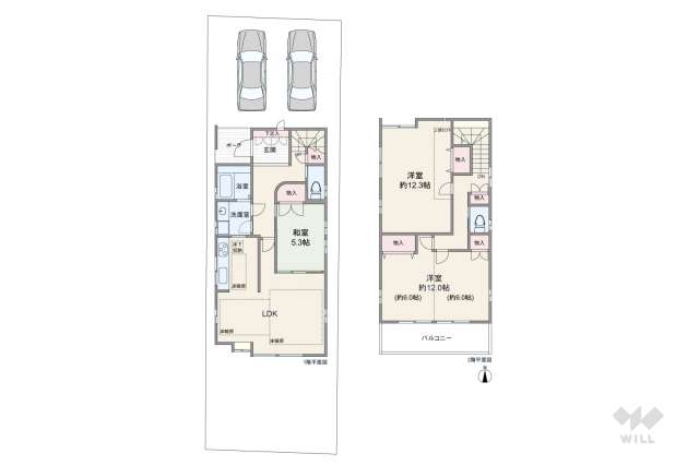 名古屋市天白区梅が丘3丁目 一戸建て:間取り図面