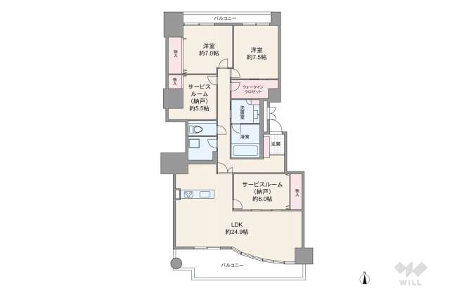 ラ・ビスタ宝塚ラ・メゾン:間取り図面