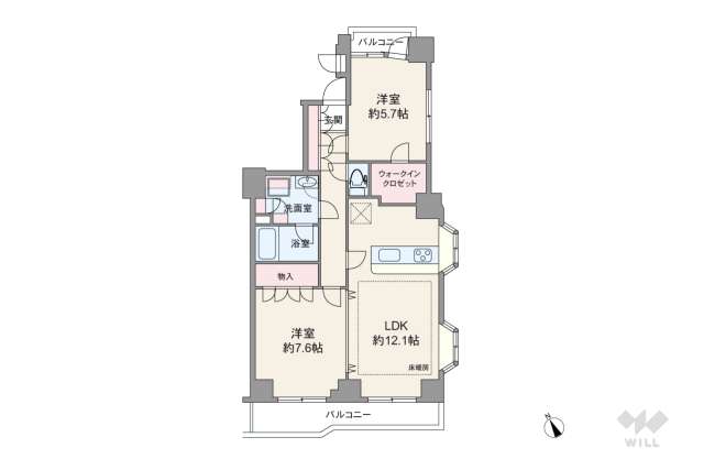 ワールドパレス武蔵小山２:間取り図面