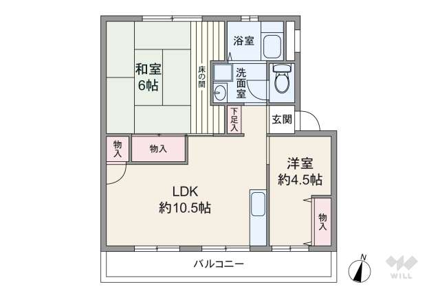 東観グランドマンション:間取り図面