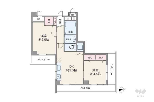 チサンマンション南麻布:間取り図面