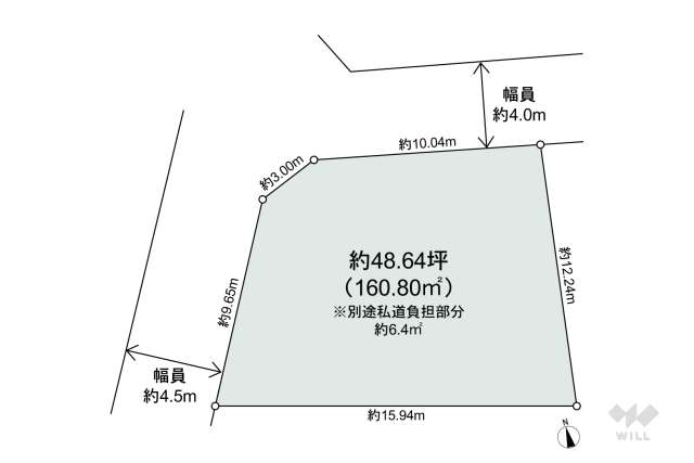 世田谷区成城7丁目 土地:間取り図面