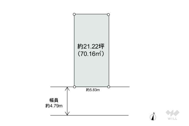 摂津市鳥飼西2丁目 土地:間取り図面