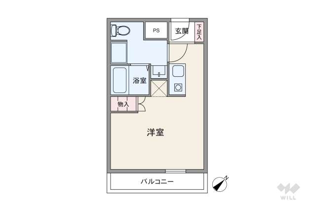 陽輪台西新宿:間取り図面