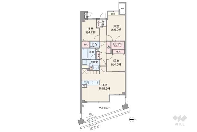 ガーデンヴィラ芦花公園:間取り図面