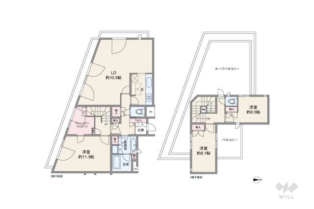 コートハウス駒沢:間取り図面