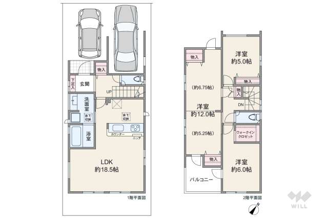 尼崎市南武庫之荘10丁目 一戸建て:間取り図面