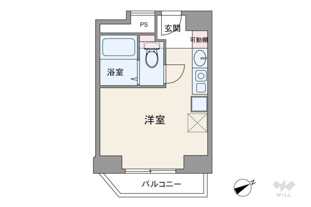 陽輪台西新宿:間取り図面