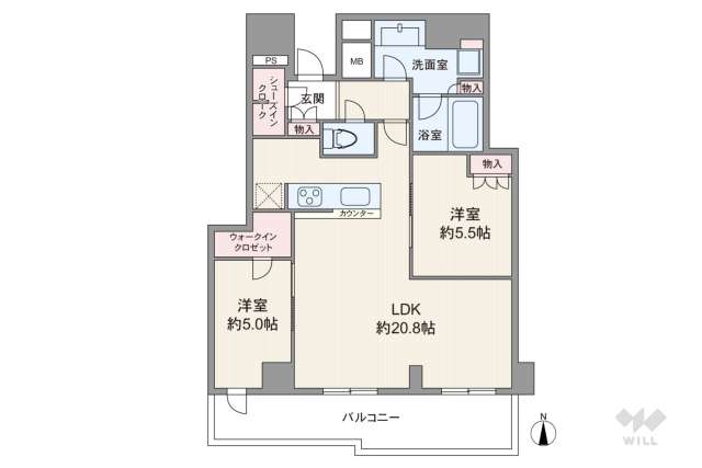 シエリアタワー大阪堀江:間取り図面