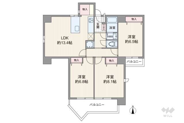 840448Rの間取り図