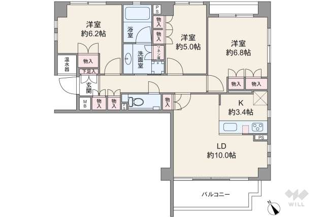 ジェイパーク二子玉川園フレリーヴ:間取り図面