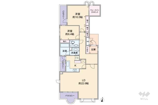 プレスティージュ苦楽園:間取り図面