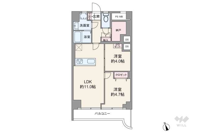 シャンボール大森:間取り図面