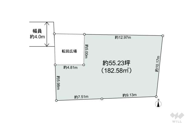 世田谷区瀬田5丁目 土地:間取り図面