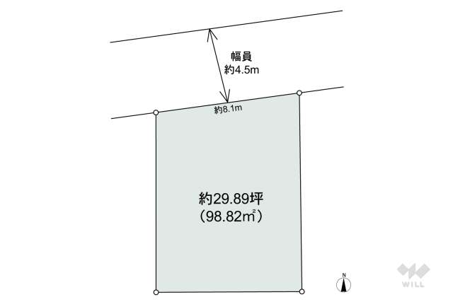 尼崎市下坂部3丁目 土地:間取り図面