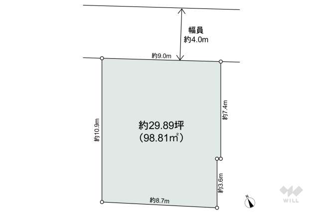 世田谷区下馬6丁目 土地:間取り図面