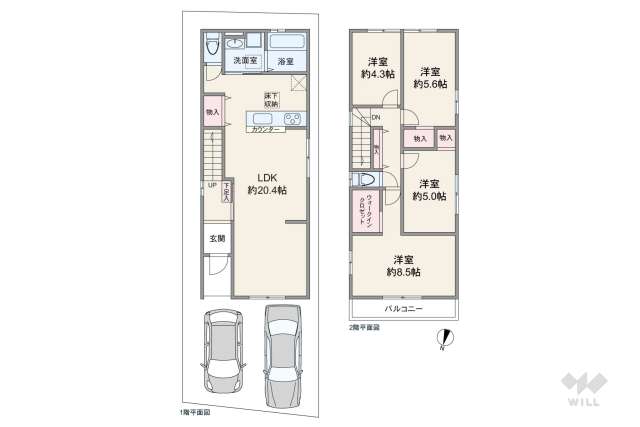 尼崎市塚口町6丁目 一戸建て:間取り図面