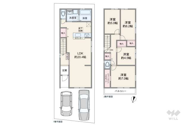 尼崎市塚口町6丁目 一戸建て:間取り図面