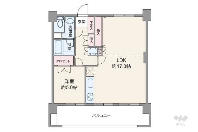 成城マンション:間取り図面