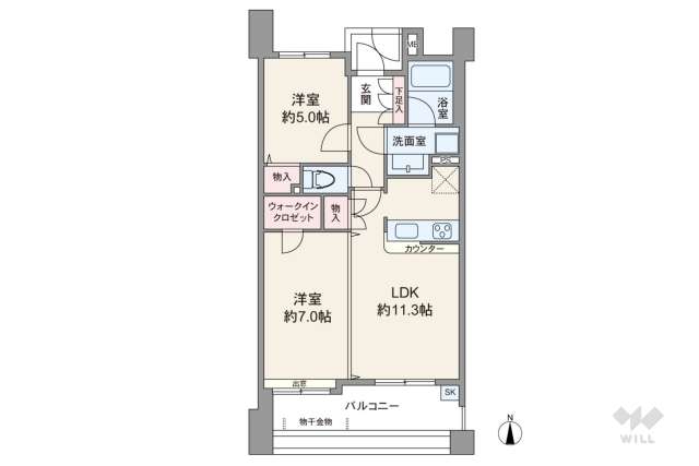 シーズクロノス新宿戸山:間取り図面