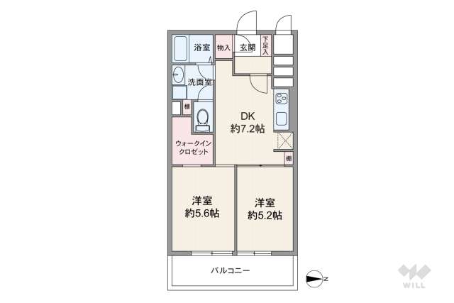 ハイネス落合:間取り図面
