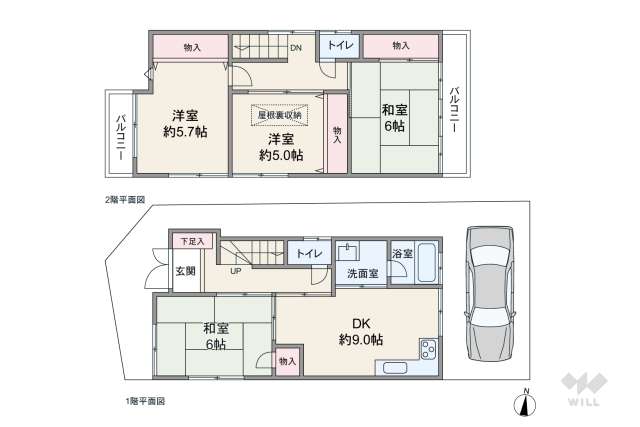 伊丹市鈴原町8丁目 テラスハウス:間取り図面