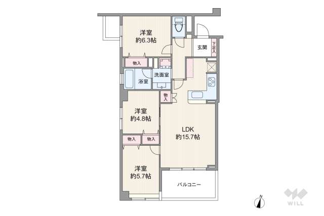 D’グランセ深沢リージェントコート:間取り図面