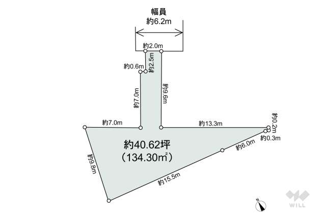 世田谷区喜多見1丁目 土地:間取り図面