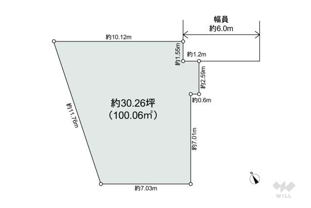 世田谷区喜多見1丁目 土地:間取り図面
