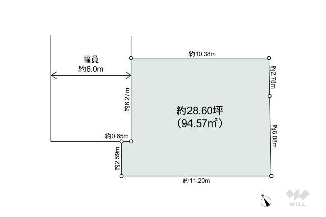 世田谷区喜多見1丁目 土地:間取り図面