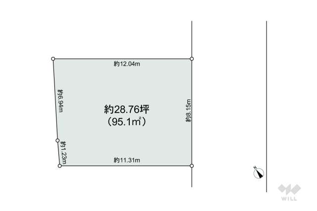 世田谷区喜多見1丁目 土地:間取り図面